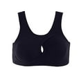 thumbnail image 3 of DPTALR Women Solid Sport Bra Solid Running Yoga Bras Padded High Impact Workout, 3 of 4