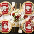 thumbnail image 6 of Sm:)e SantaClaus Christmas Paper Napkins 100pcs Winter Disposable Decorative Guest Napkins, Red, 6 of 8