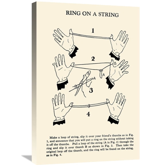 Global Gallery's 'Ring on a String' By Retromagic Stretched Canvas Wall Art