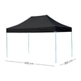 thumbnail image 2 of Ilios Innova | Toldo Plegable Negro 3x4.5 Carpa para Exteriores Resistente al Clima, Impermeable, Estructura de Hierro y Tela Oxford 600D., 2 of 9