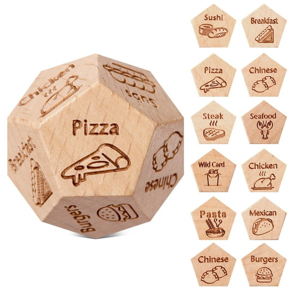 Valentine‘s Day Gifts for Him Her, Date Night Dice for Boyfriend Girlfriend Men Women, Fast Food Decision Dice for Dinner, Gifts for Wife Husband