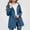 Blue, variant on Girls Outdoor Jacket (5-16) Drawstring Long Sleeves Waterproof Zipper Hooded Oxford Cloth Outerwear Purple Size 15