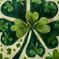 thumbnail image 6 of PIKWEEK St. Patrick's Day Green Spring Green Leaves Waterproof Resistant Fabric Round Tablecloth White, 6 of 8
