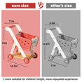 thumbnail image 4 of Set de carrito de compras Pretend Play Jovow, 102 piezas, rojo y accesorios, 4 of 7