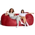 thumbnail image 5 of Jaxx 7 Foot Giant Bean Bag Sofa, Cinnabar, 5 of 7
