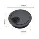 thumbnail image 3 of 1pc Cable Hole Cover For Desk Metal Grommet Table Cable Tidy Wire Hole Cover Chrome Brush 50/53/60mm Detachable Precise Buckle, 3 of 8