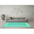 thumbnail image 3 of Ahgly Company Indoor Rectangle Persian Turquoise Blue Traditional Area Rugs, 4' x 6', 3 of 4