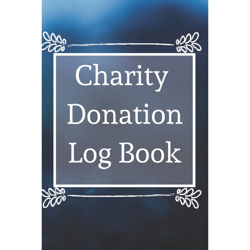 Charity Donation Log Book NonProfit Administration & Finance Record