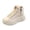 Khaki, variant on Fashion Canvas Sneakers for Women 2026 Platform Casual Comfortable Tennis Walking Shoes Breathable Lace up High Top Sneakers Black Size 5.5