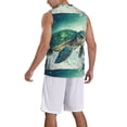thumbnail image 2 of Pofeuu Watercolor Turtle1 Print Basketball Jersey, Shirts for Men Youth Basketball Jersey Crew Neck-3X-Large, 2 of 6