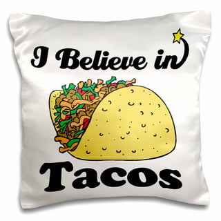 World's Greatest Taco Maker Love Tacos' Throw Pillow Cover 18” x 18”