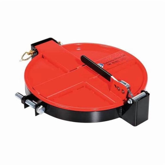 Pig Drum Lid, Red, Steel, 15 in L DRM167-RD