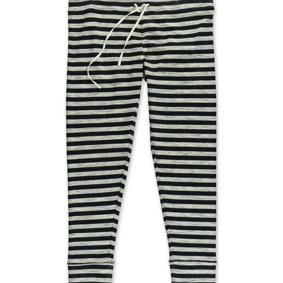 Aeropostale Womens Striped Stretch Casual Legging Pants, Grey, Juniors, XX-Small