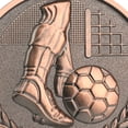 thumbnail image 2 of Medallas La Competencia Deportiva Colección Fútbol Al Desgaste Suministros Escolares Bronce Plata Oro, 2 of 9