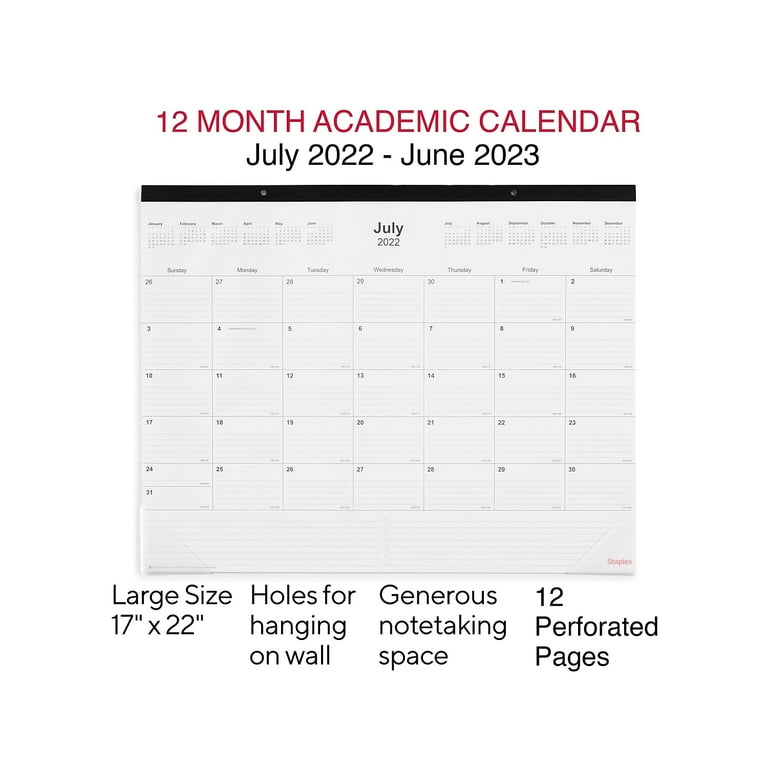 Academic Calendar Planner Staples informacionpublica.svet.gob.gt