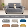 thumbnail image 5 of SHANNA 1/2/3 Seater Quilted Sofa Couch Cover Pad Water Resistant Slipcover Furniture Protector Pet Mat for Kids Dogs Pets（Gray）, 5 of 11