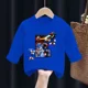 thumbnail image 5 of Sudadera con capucha para niños de Sonics, camisetas de manga larga con cuello redondo y dibujos animados, suéter de cuello redondo para niños de otoño, ropa de regalo nueva, 5 of 5