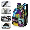 thumbnail image 3 of Geometry Dash Backpacks Bookbag Casual Daypack Backpacks for Travel Camping Hiking, 3 of 7