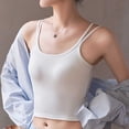 thumbnail image 2 of Bra for Women with Halter Neck, Removable Pads, Seamless Wrap Design, Stretch Polyester Fabric, Backless Support, Daily Wear, 2 of 9