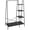 All Black, variant on Rustic Clothes Rack, Clothing Rack for Hanging Clothes Heavy Duty Garment Rack with 5 Wood Shelves Freestanding Portable Closet Organizer for Bedroom/Entryway/Boutiques，Matte Black