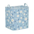 thumbnail image 2 of 55.44 Gal Blue Daisy Storage Box - Heavy-Duty Fabric Organizer with Reinforced Handles & Zipper Closure, 2 of 4