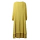 thumbnail image 4 of Nueva moda mujer Casual vestido suelto sólido manga larga Boho largo Maxi vestido Romacci Vestido, 4 of 7