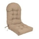 thumbnail image 1 of Cojín para silla de terraza con respaldo elevado, cojín para mobiliario exterior, 110 cm x 50 cm, acogedor cojín para silla mecedora con respaldo alto Caqui, 1 of 8