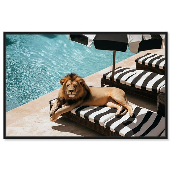 Art Remedy Retro Photography Canvas, 15" x 10", Black Frame, King of Comfort