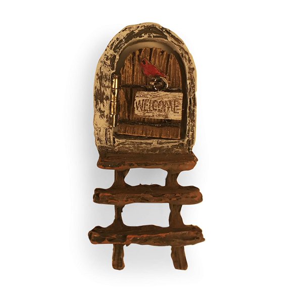 Sugar House Accessoires de Jardin Féerique Miniature – Accessoires de Décoration de Jardin Maison pour Fées (Mini Porte de Fée)