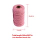thumbnail image 2 of Cuerda de algodón hecha a mano, 3 mm de diámetro, de un solo color, tejidas para manualidades, cuerdas de 100 m, rosa 1 Rollo kenally HA5320-05B, 2 of 6