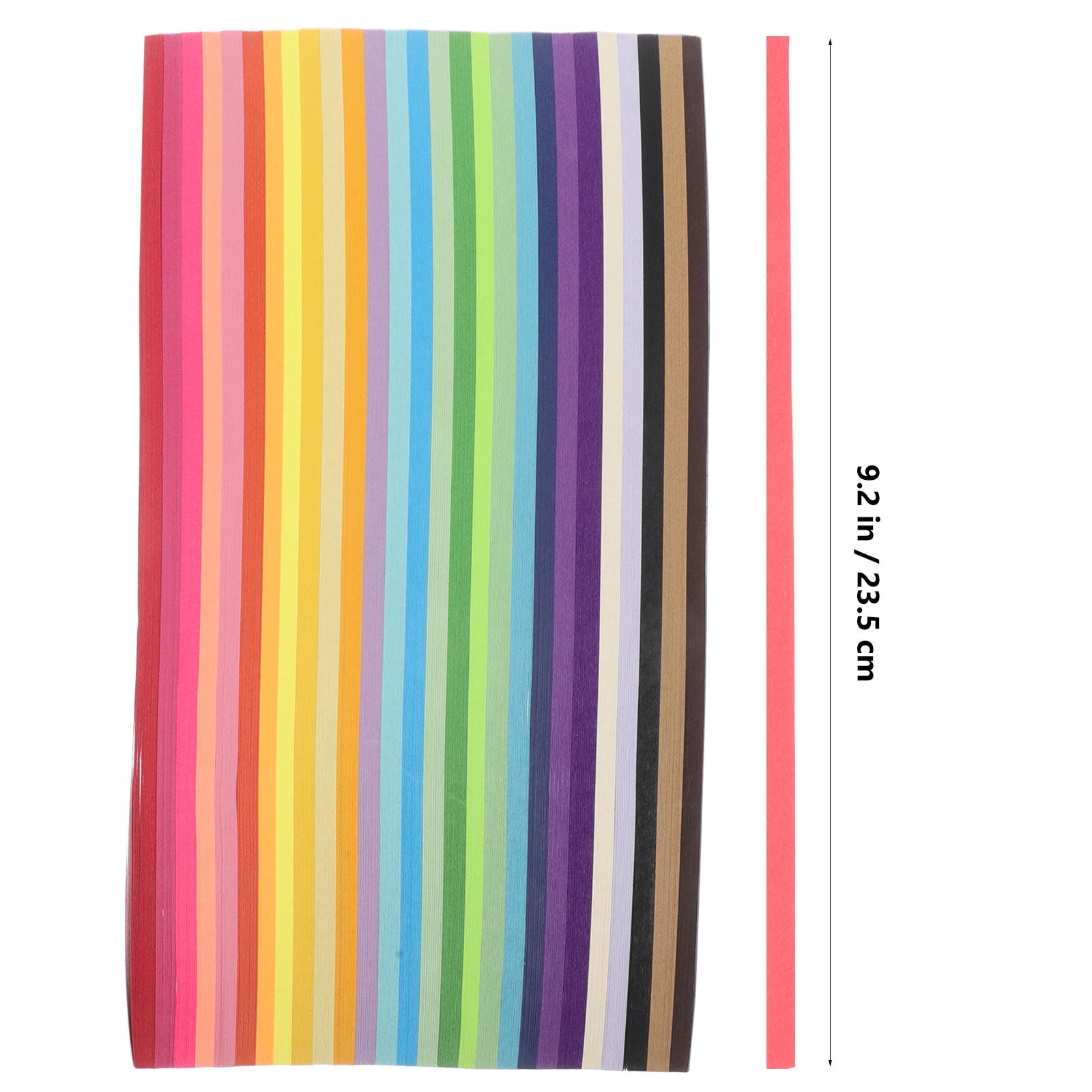 OUNONA 4050Pcs Multi-Color Origami Paper Strips for Handmade Crafts and Paper Folding Art