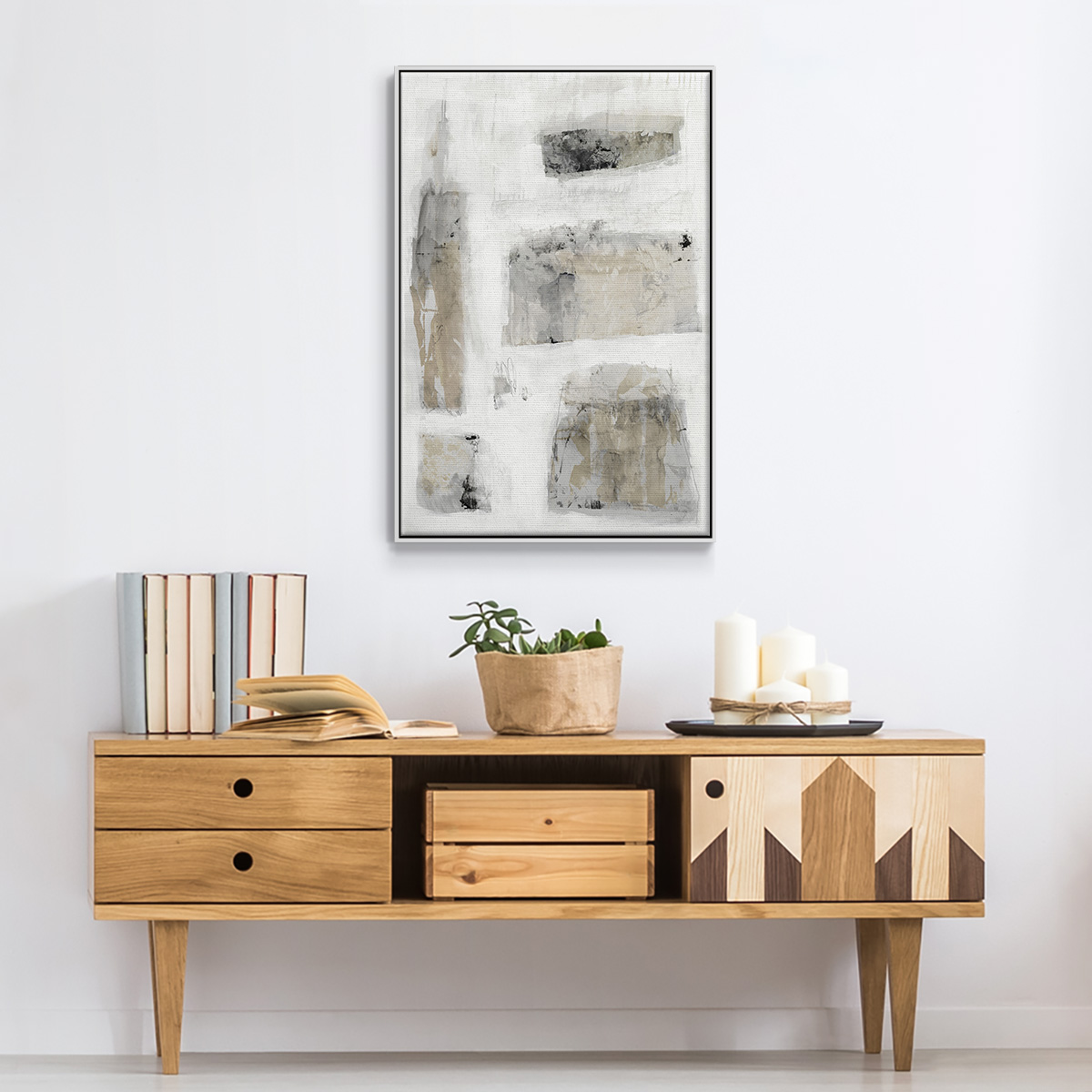 A Simple Love II V30 Framed Premium Gallery Wrapped Canvas - Ready to Hang - 27 x 41 - White Floating Frame