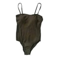thumbnail image 1 of Traje de Baño Ocean Pacific para Mujer Completo con Textura, Tirante Delgado Ajustable Verde Talla EG, 1 of 4