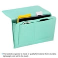 thumbnail image 4 of REGALWOVEN Felt Bedside Organizer Hanging Caddy Sofa Desk Bag for Magazine Remotes Green 12.6"x8.6", 4 of 5