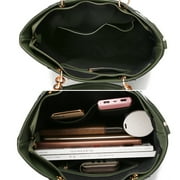 MKF Collection Bonita Checker Women's Tote Bag with Wristlet Wallet, Vegan Leather 2Pcs Shopper Handbag Set by Mia K . - Pink