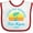 White and Red, variant on Inktastic Summer Enjoy the Sunshine Fort Meyers Florida in Blue Boys or Girls Baby Bib