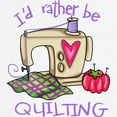 thumbnail image 3 of CafePress - I'd Rather Be Quilting Sweatshirt - Crew Neck Sweatshirt, 3 of 4