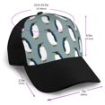 thumbnail image 2 of Yiaed Penguin Print Baseball Cap Dad Hat Polo Style Plain Blank Adjustable Size, 2 of 5