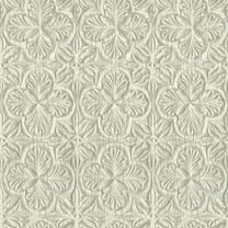 Chesapeake Karachi Aqua Wooden Damask Wallpaper, 20.5-in by 33-ft