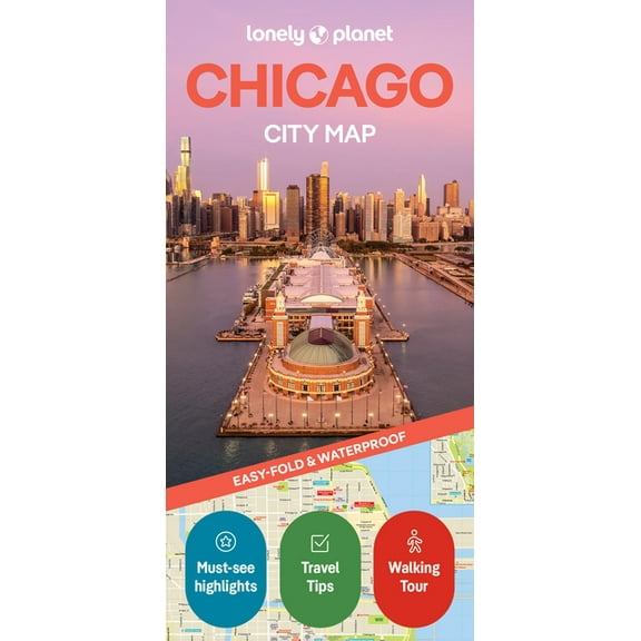 Compact City Planning Maps Lonely Planet Chicago City Map: Durable, Waterproof, Easy-Fold Planning Map with Attractions & Walking Tours, (Paperback)