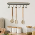 thumbnail image 4 of Wall-Mounted Kitchen Utensil Organizer | Aluminum Spatula Spoon Hanger | No-Drill Adhesive Installation | 20ML Glue Included | Holds Up to 10kg | Space Saving Storage for Spoons, Ladles & Tools, 4 of 5
