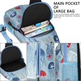 thumbnail image 4 of Crossbody Sling Backpack for Women Men Light Blue Octopus Repeat Shoulder Sling Crossbody Casual Chest Bag for Travel Sports Running Hiking, 4 of 6