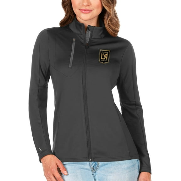 Women's Antigua Silver LAFC Generation Full-Zip Jacket