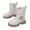 White, variant on White Snow Boots For Girls With Artificial Leather Material, Winter Wear And Outdoor Fun For Ages 3 To 10 Years