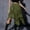 🔥 Army Green, variant on USSUMA Womens Gothic Lace Irregular Hem Skirt Elastic Waist Pull-On Punk Inspired Midi With Subtle Edge For Summer Streetwear Evening Casual And Festival Looks