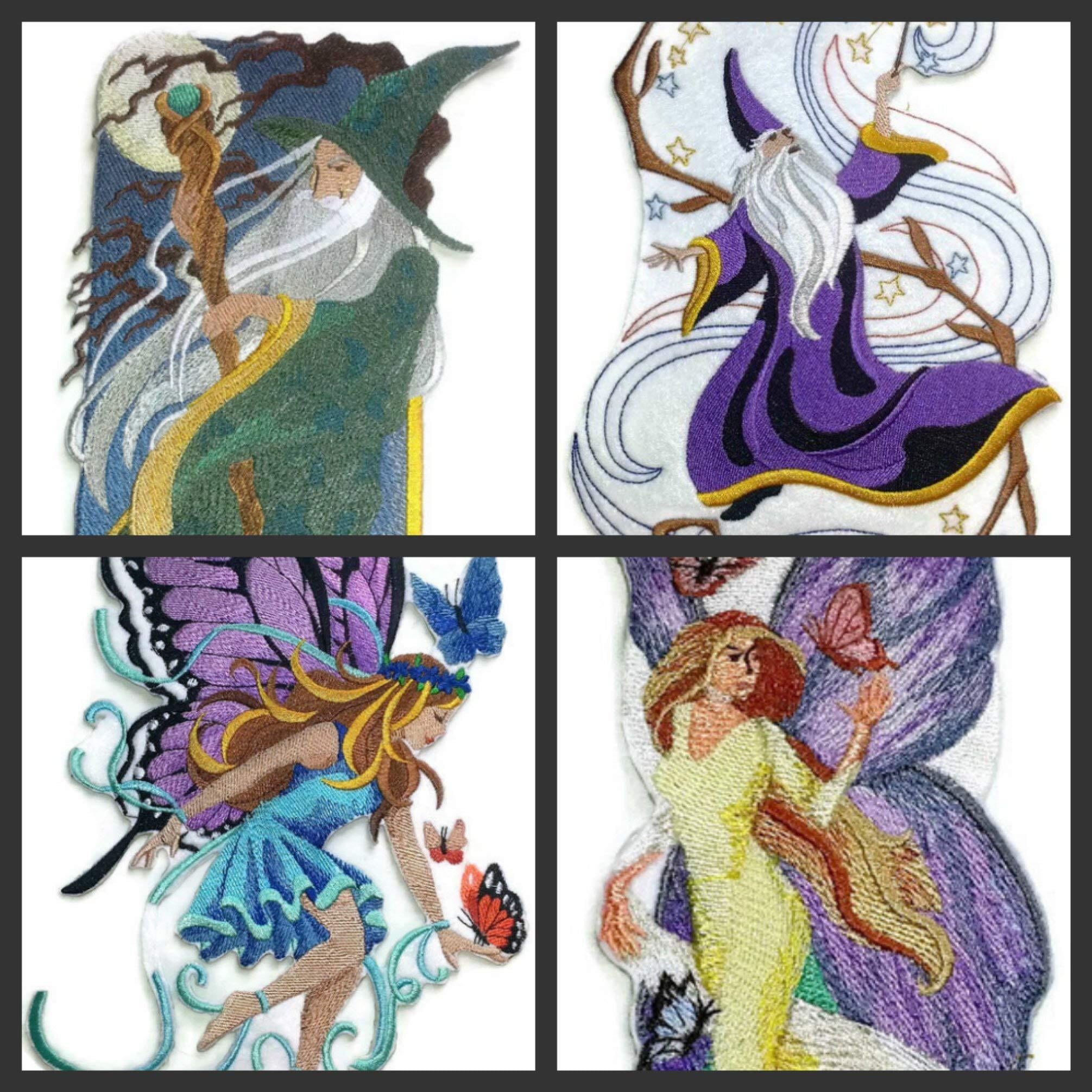 Custom and Unique Magical Wizards Collection [ Wizard ] Embroidered Iron on/Sew Patch [ 5.85 4.6 ]
