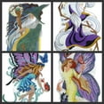 thumbnail image 3 of Lady of The Butterflies Embroidered Iron on/Sew patch [ 6.83" X 10" ], 3 of 3