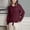 Wine, variant on Goodtrade8 Sweaters for Women Knitted Plus Size Solid Color Crew Neck Casual Long Sleeve Sweater Tops for Women Sizes S-XXXL