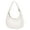 White, variant on BadPiggies Women's Small Crescent Shoulder Bag Handbag Trendy Underarm Purse with Adjustable Strap