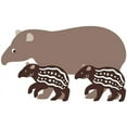 thumbnail image 3 of CafePress - Tapir Family A Mug - 11 oz Ceramic Mug - Novelty Coffee Tea Cup, 3 of 6